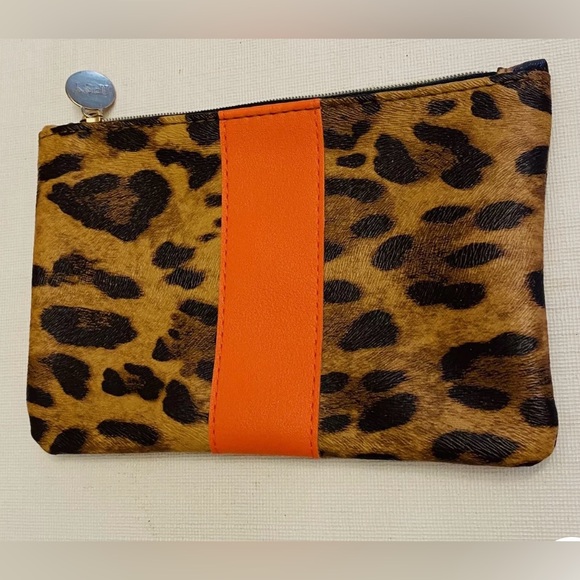 Ipsy Leopard & Orange Print Glam Bag 2022 - Picture 1 of 7